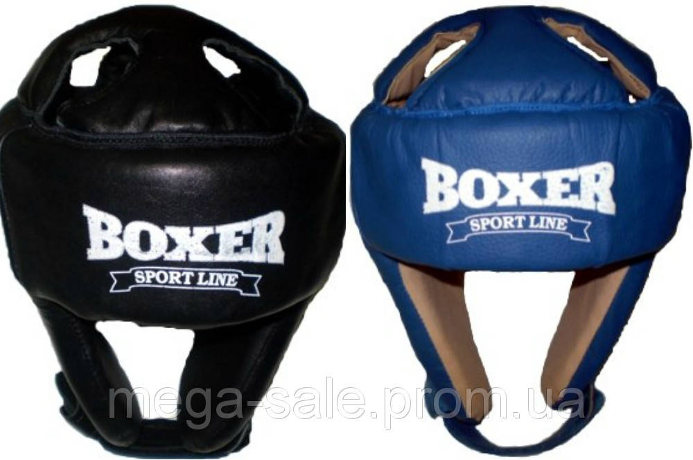 

Шлем каратэ кожвинил Boxer Sport Line, размер L (шлем для единоборств) Черный