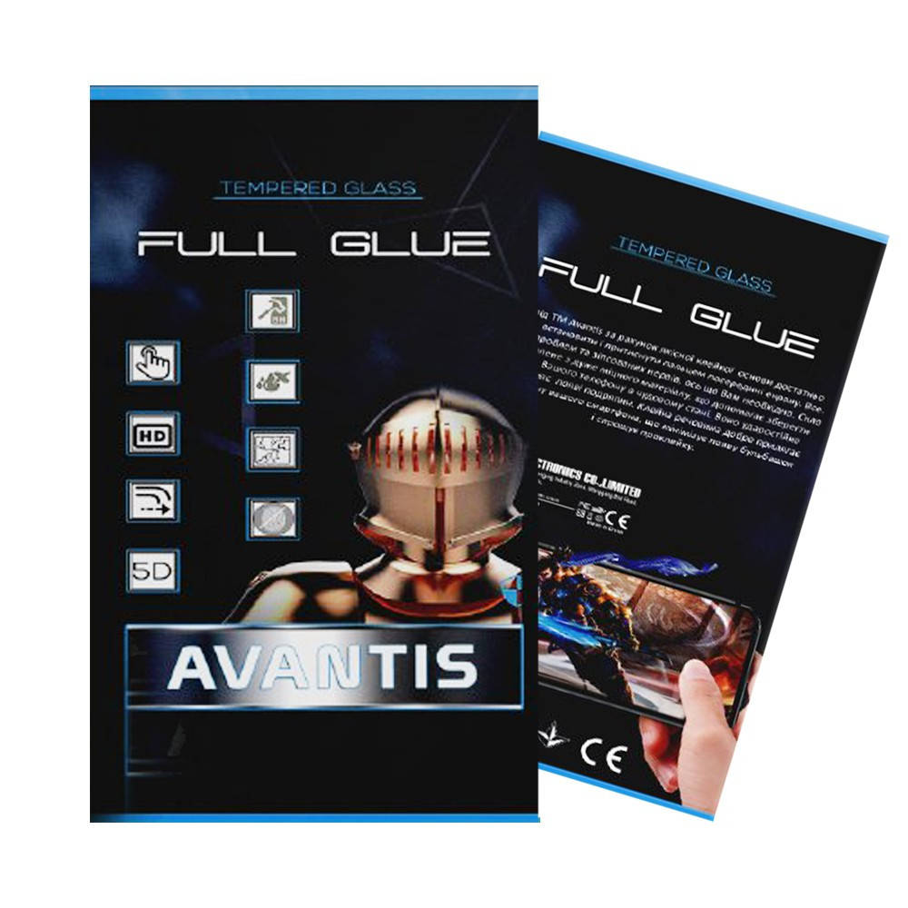 

Захисне скло Avantis Full Glue iPhone XR/11 Black, Черный
