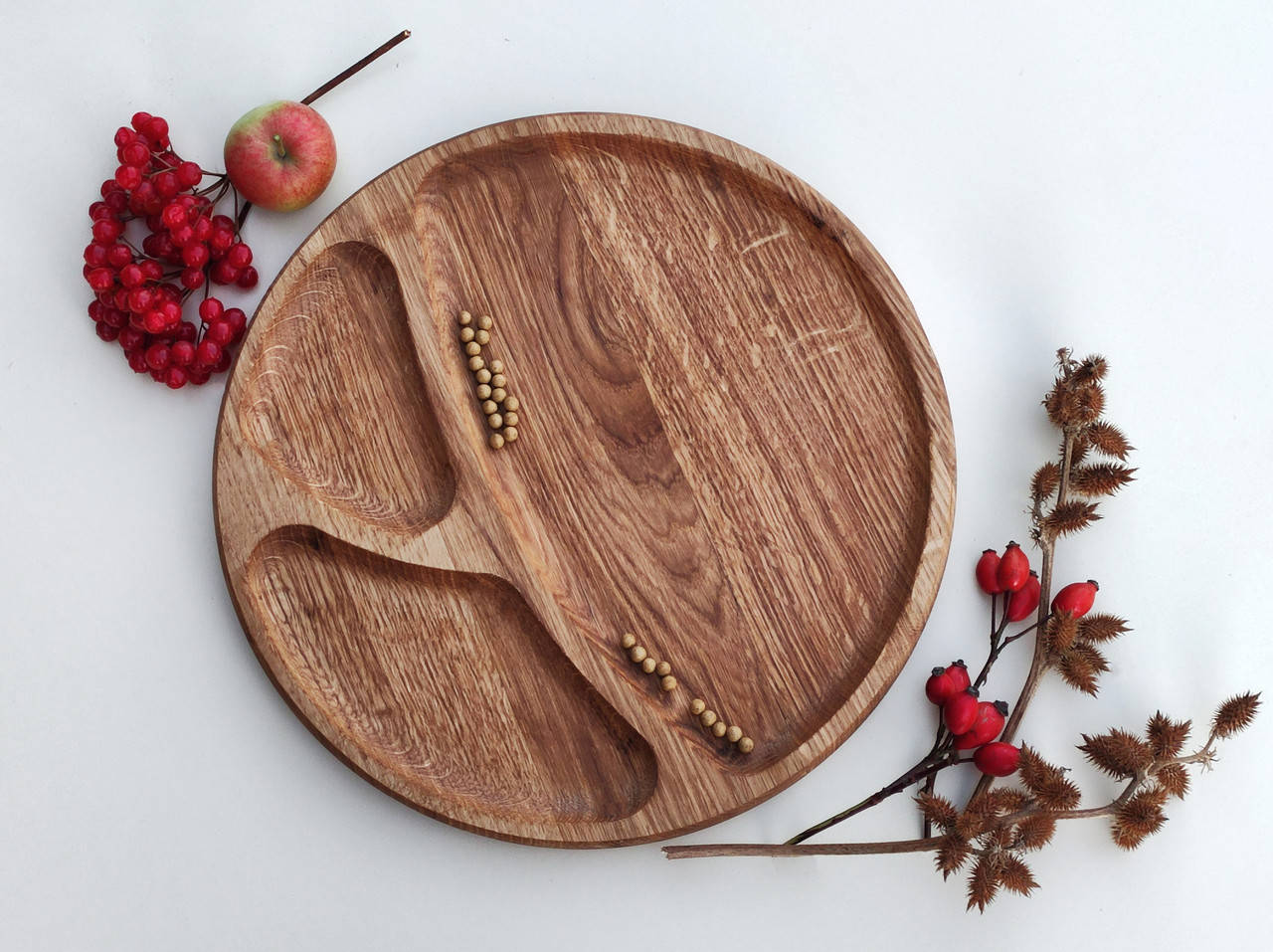 

Менажница деревянная дуб,ясень D-30