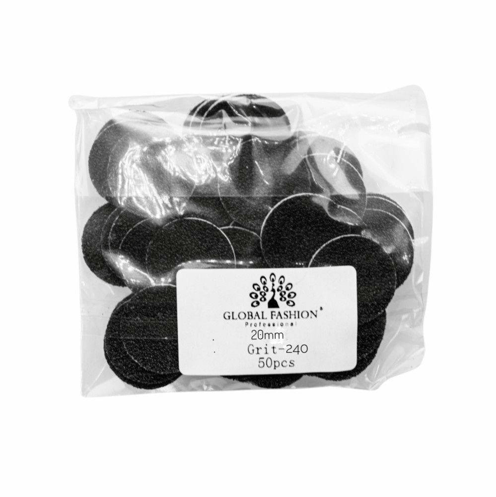 

Сменные файлы для педикюрного диска Global Fashion 20 мм 240грит (50шт)