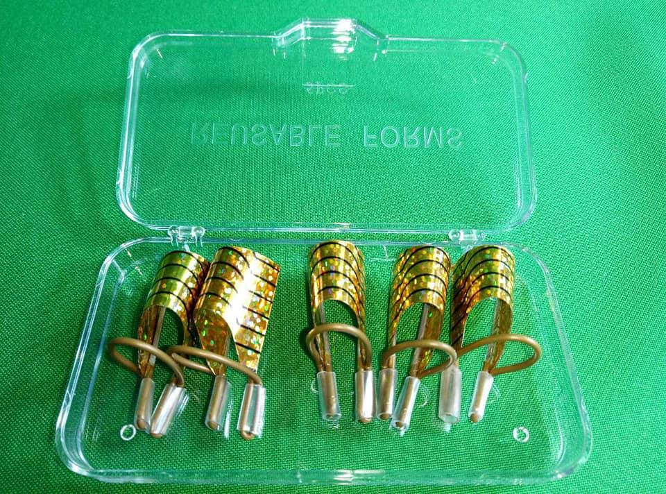 

Формы для наращивания многоразовые золото 5 шт, Золотистый