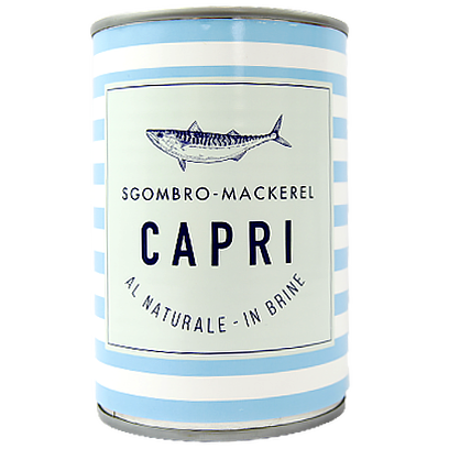 

Макрель Капрі у власному соці Capri al naturale-in brine ж/б 295g/425g 24шт/ящ (Код : 00-00006380)