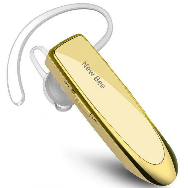 

Bluetooth гарнитура New Bee LC-B41 Gold + чехол, Золотистый