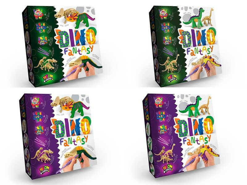 

Набор креативного творчества "Dino Fantasy" УКР, (6) DF-01-01U,02U "Danko Toys"