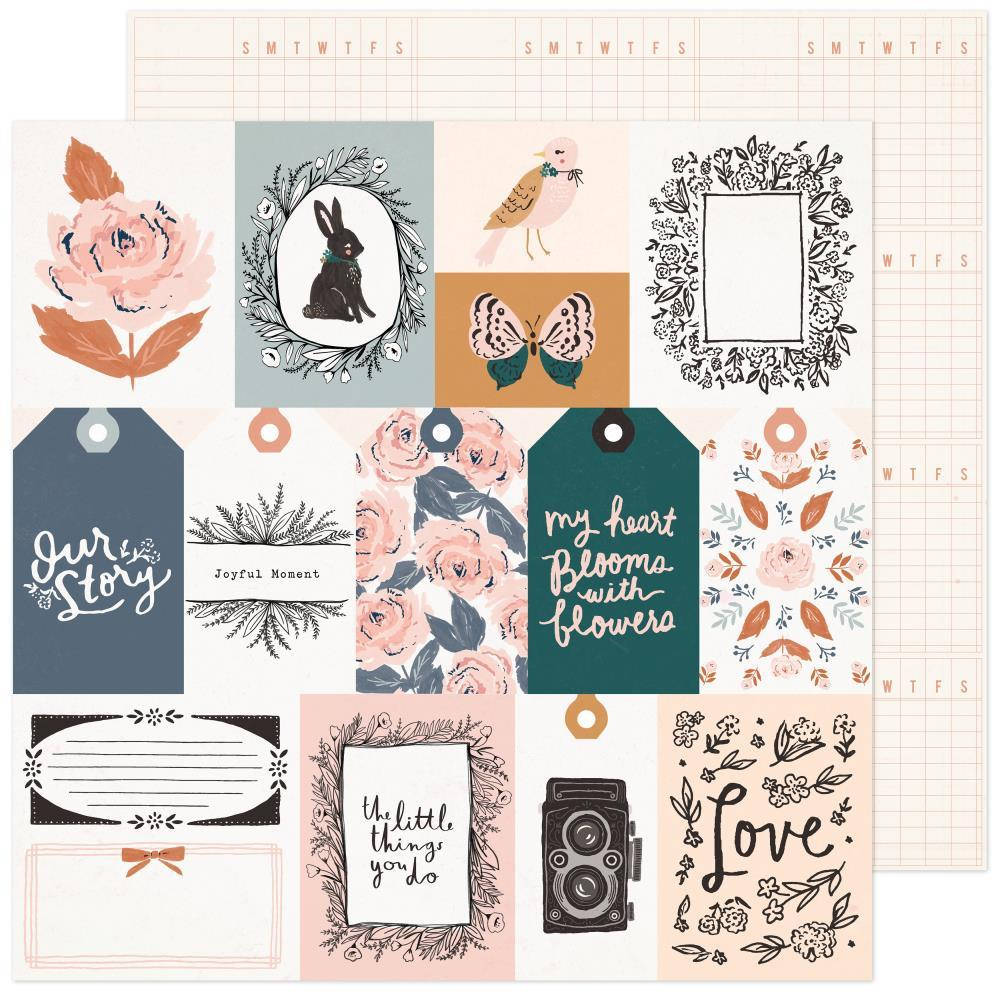 

Папір двосторонній - Charmed - Fresh Bouquet - Crate Paper - 30x30