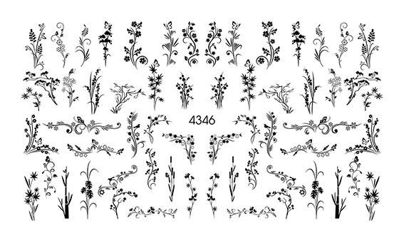 

Слайдер наклейка для ногтей Фразы № 4346