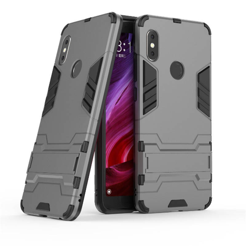 

Чехол Iron для Xiaomi Redmi Note 6 Pro бампер бронированный Gray
