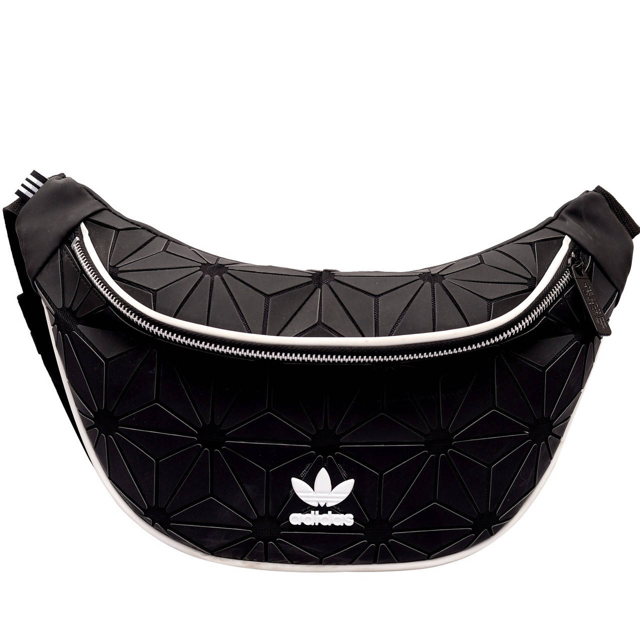 

Бананка ADIDAS 3D мужская женская поясная сумка черная, Черный