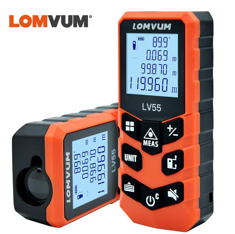 

Лазерный дальномер LOMVUM LV55 40m Измерение длинны, площади, объема