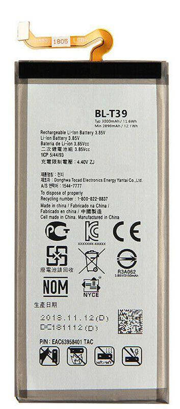

Аккумулятор LG G7 Plus ThinQ / BL- T39 (3000 mAh) 12 мес. гарантии