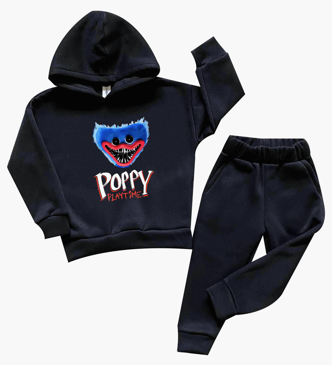 

Хаги Ваги Спортивный костюм Huggy Wuggy Poppy Playtime: для мальчика или для девочки утепленный на флисе