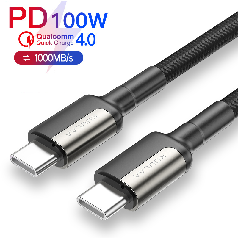 

Кабель USB Type-C to Type-C (2 м) PD 100W + QC 4.0 провод для быстрой зарядки телефона смартфона ноутбука