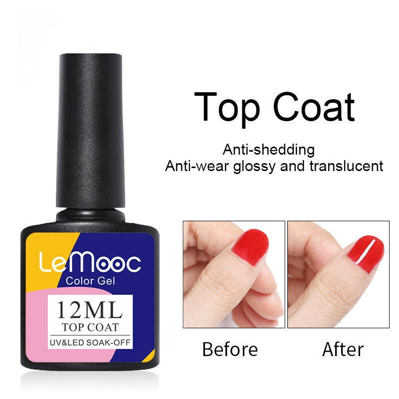 

Топ для гель лака (12 мл.) топовое покрытие для гель лаков LeMooc