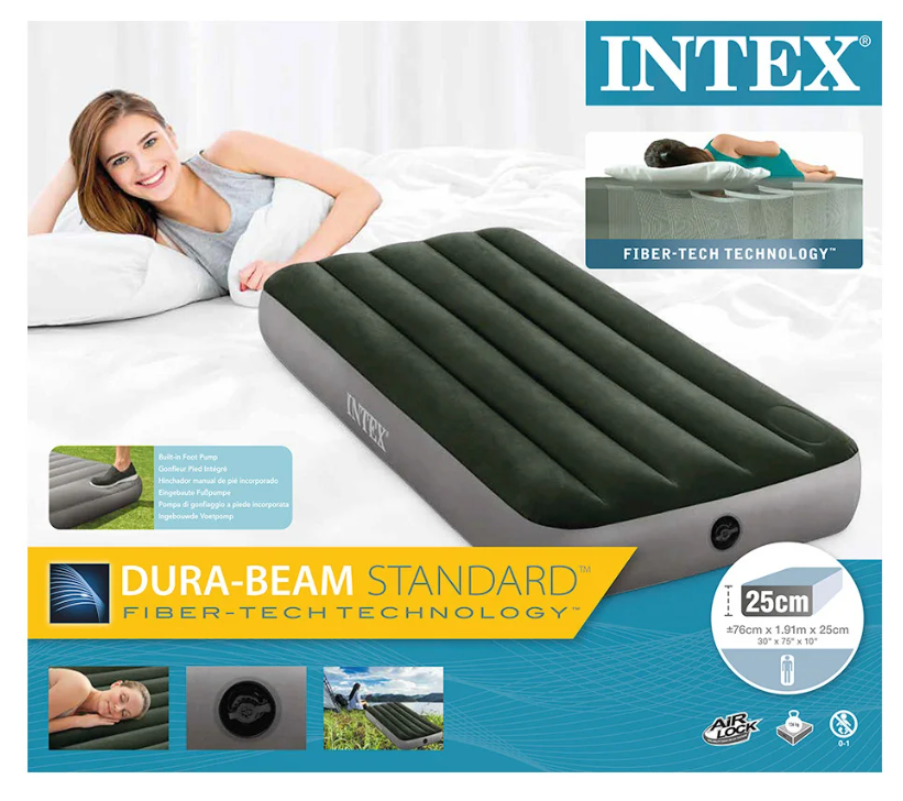 

Надувной Матрас INTEX 64106 (191х76х25 см), Зелёный