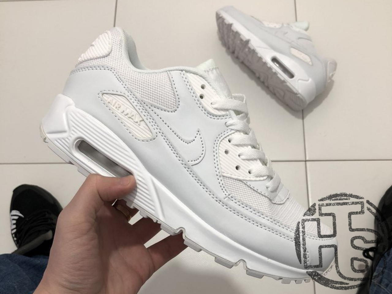 

Мужские кроссовки Nike Air Max 90 Mesh White 833418-100 45, Белый