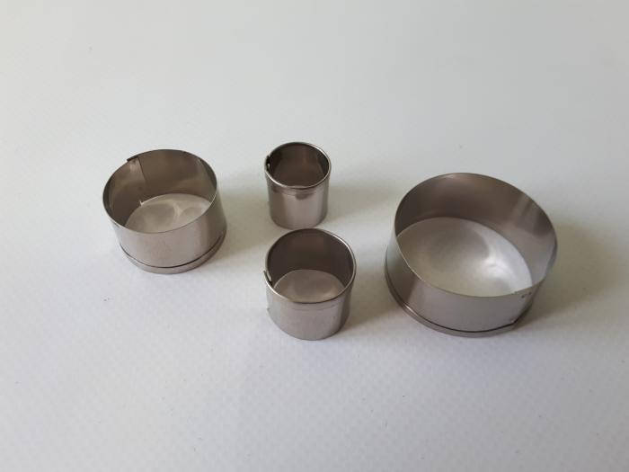 

Форма для выпечки печенья каттер Вырубка металлическая Круг в наборе 4 штуки