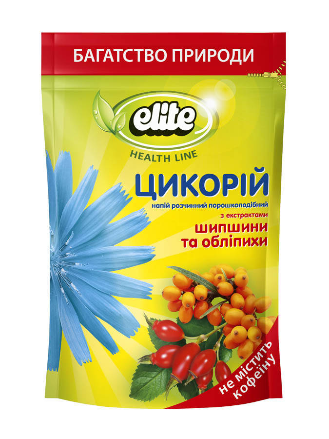 

Цикорий растворимый Elite с шиповником и облепихой, пакет, 100г