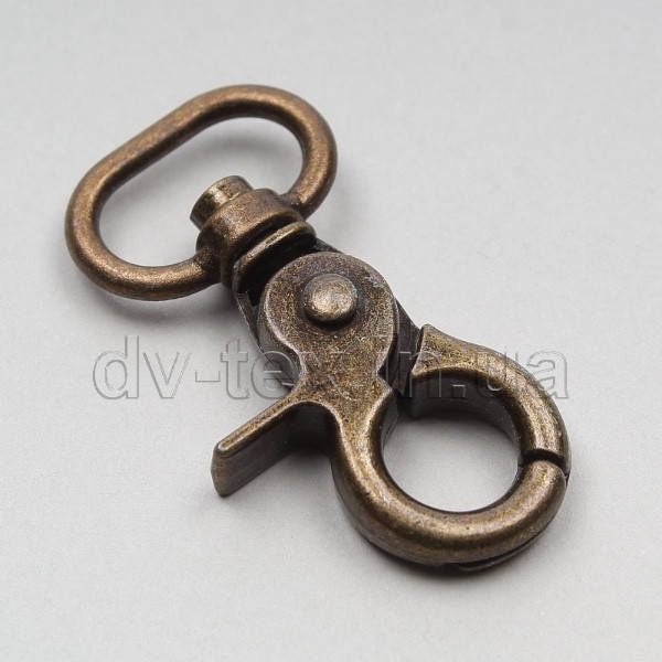 

Карабин для сумок 16мм, MTКР-16 (04045), антик