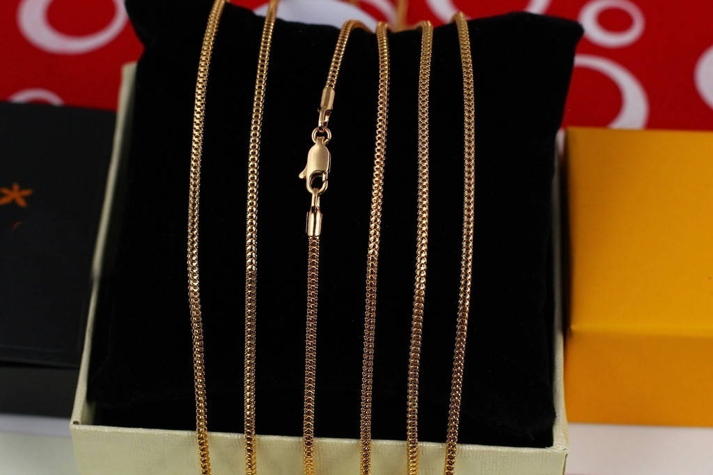 

Цепь Xuping Jewelry детская жгут с дырочками 35 см 2 мм золотистая