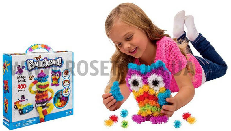 

Конструктор-липучка "Вязкий пушистый шарик" 400 предметов