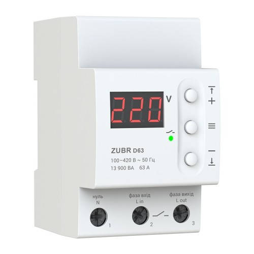 

Реле напряжения ZUBR D63