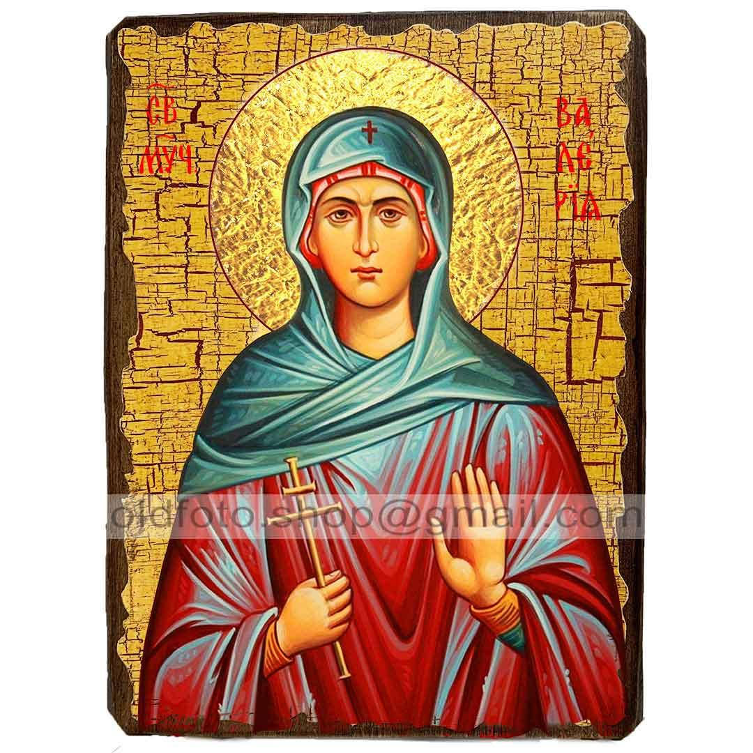 

Икона Валерия (Калерия) Святая Мученица Кесарийская ,икона на дереве 130х170 мм