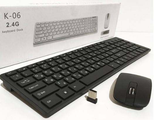 

Клавіатура безпровідна + мишка (комплект) KEYBOARD JX906 / K06