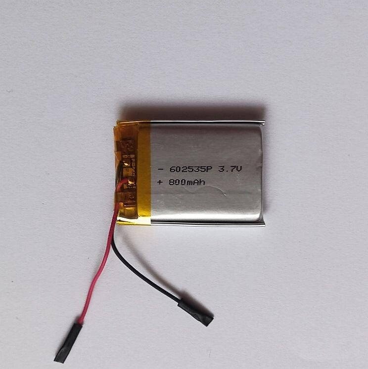 

Аккумулятор литий-полимерный 602535p 3,7V 800 mAh (6*26*36 мм)