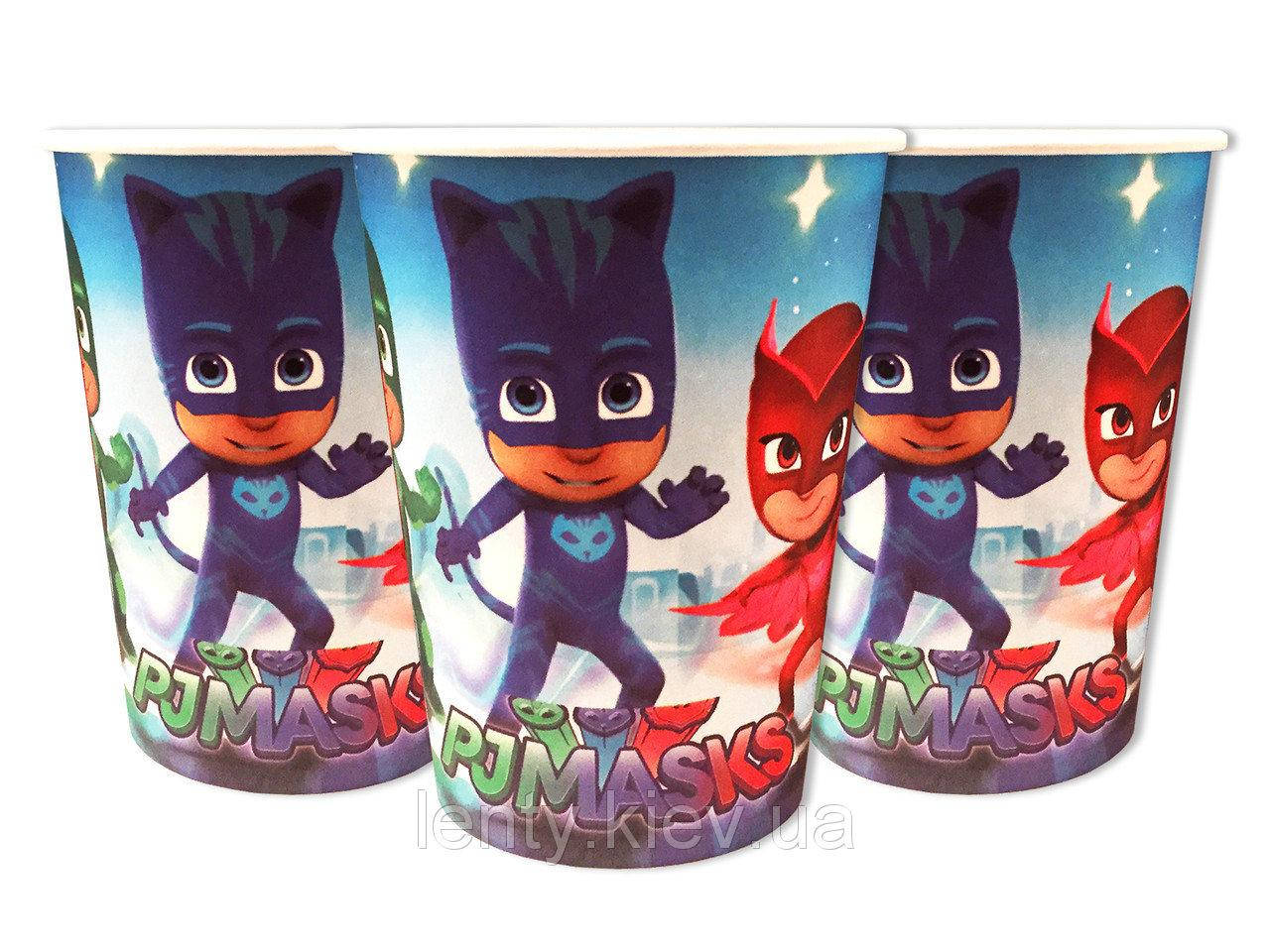 

Стаканчики в стиле "Герои в масках" (набор 10 шт) бумажные одноразовые на детский День рождения -