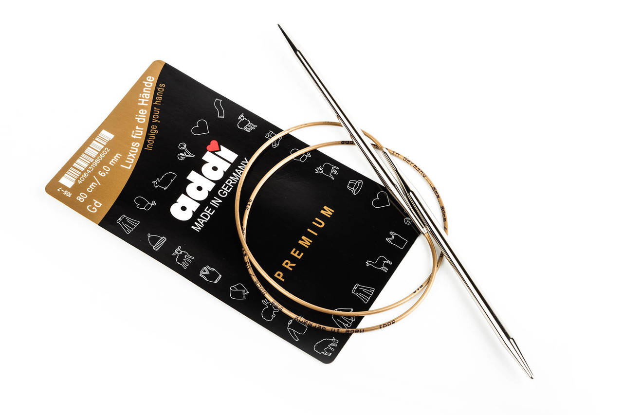 

Addi 105-7/80-6.00 Спицы круговые супергладкие, 80 см, 6.00 мм