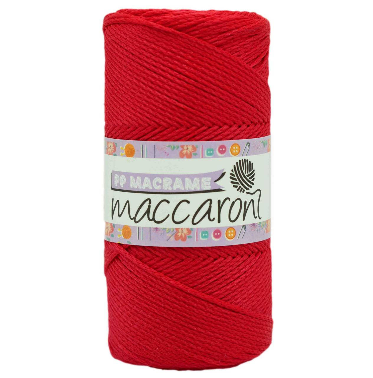 

Полипропиленовый шнур Macrame Maccaroni 2,5 mm ,красный