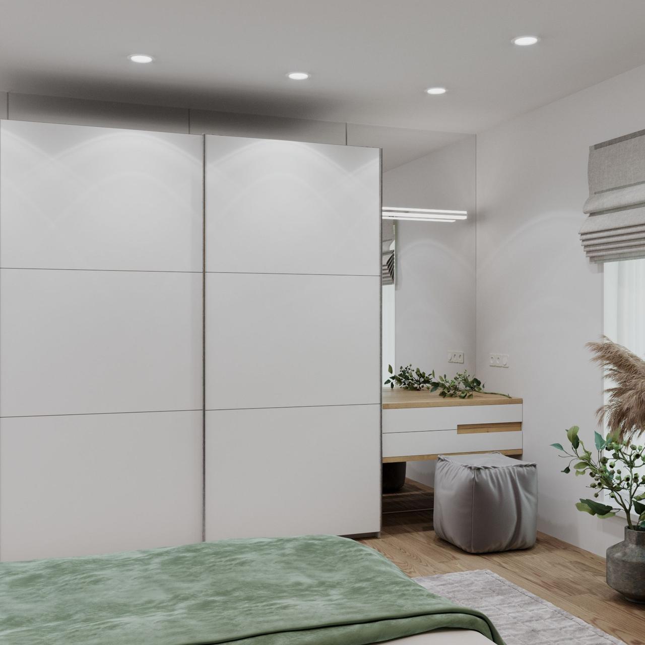 Шафа купе Doros G-Caiser Білий 2 ДСП / 3 частини 220х60х240 (42003007) 3