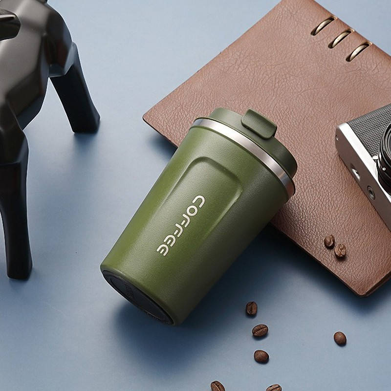 

Термокружка Coffee 380 мл хаки (СЕ-29810)