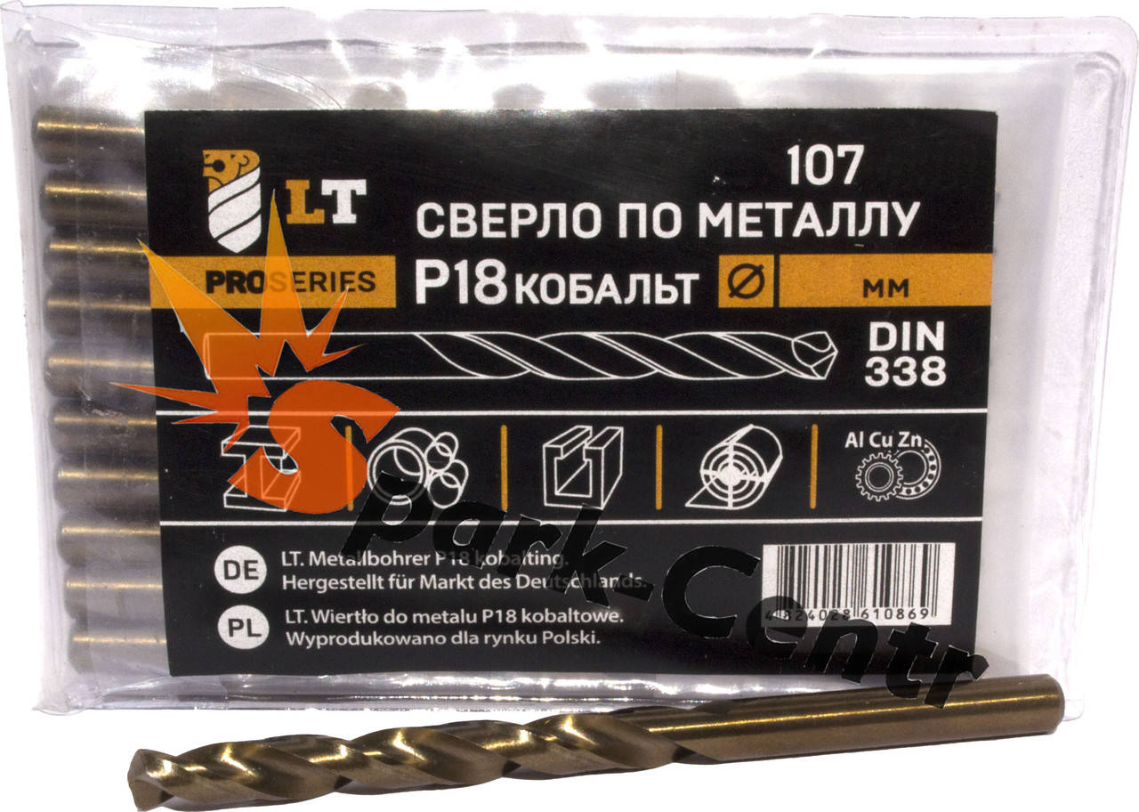 

Сверло Ø 1,0 мм по металлу P18 легированное кобальтом DIN 338 G-Co