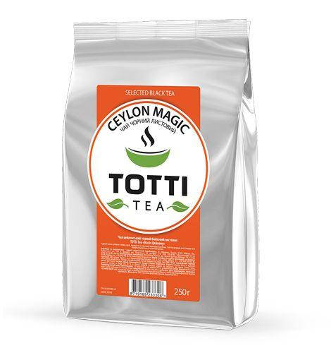 

Чай черный TOTTI TEA Магия Цейлона, листовой 250 г