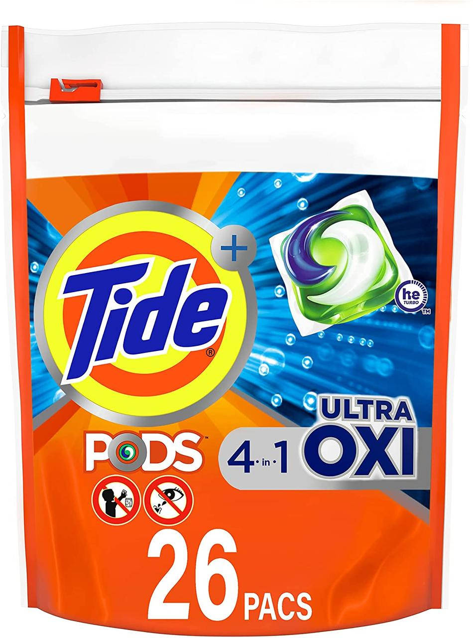 

Капсулы для стирки универсальные Tide Pods 4in1 Febreze Botanical Rain 26шт. (США)