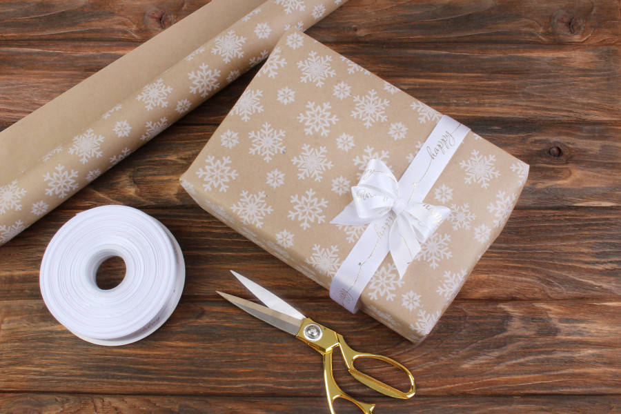 

Бумага упаковочная новогодняя, 80 г/м², 70 см, 8м