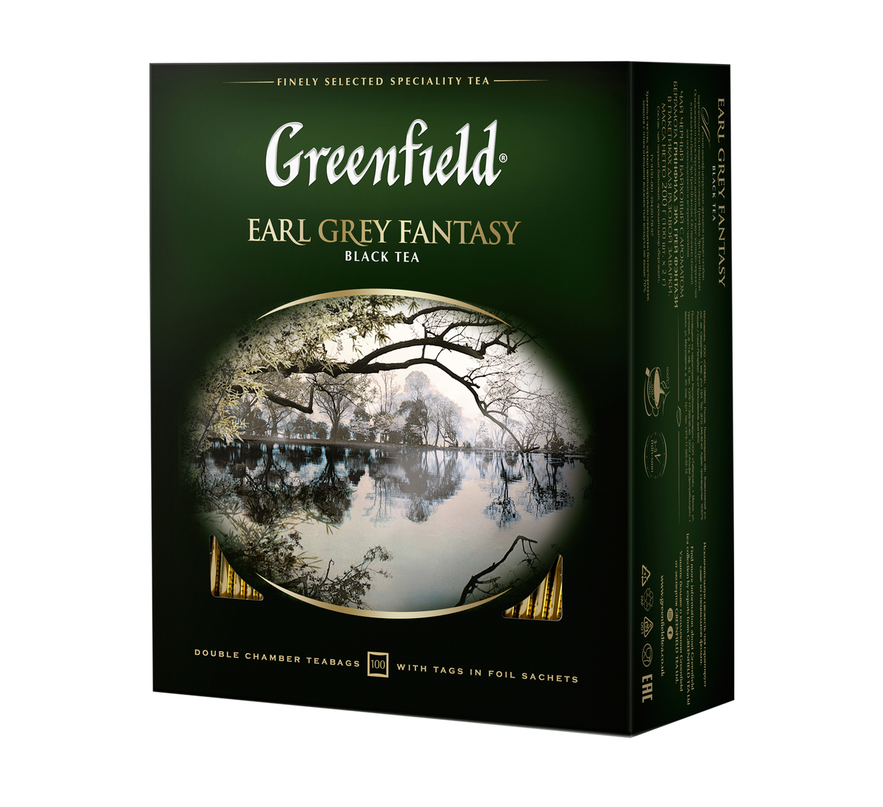 

/Чай черный 2г*100 пакет Earl Grey Fantasy GREENFIELD