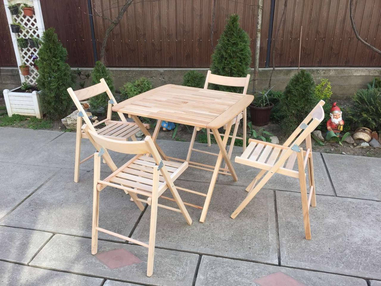 

Деревяная складная мебель для отдыха на природе