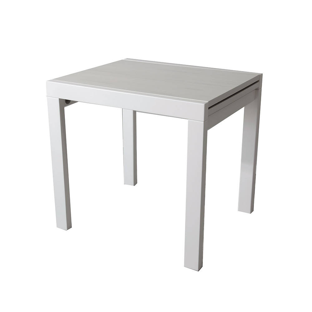 

Стол обеденный раскладной Veles Кросс 800 swisspan симфония белый