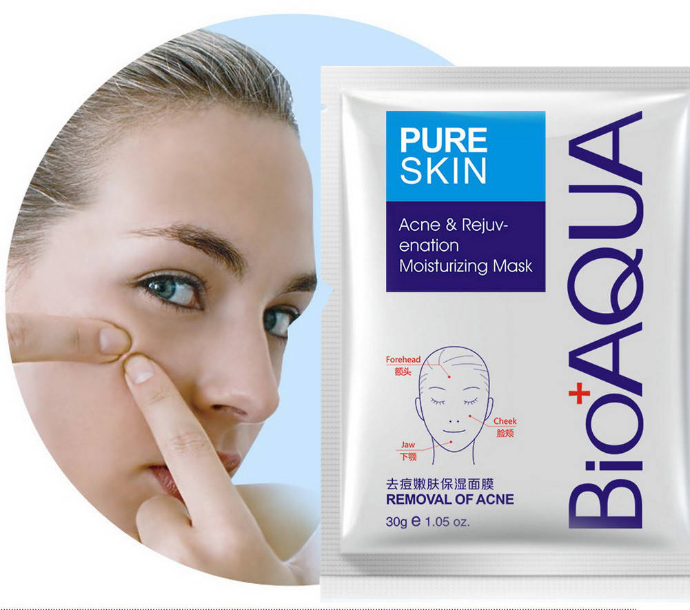 

Тканевая маска против воспалений и акне BIOAQUA Pure Skin Acne Mask (30g)