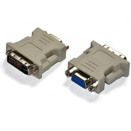 

Переходник VGA(мама)/DVI-I 24+5 (папа) Grey, Серый