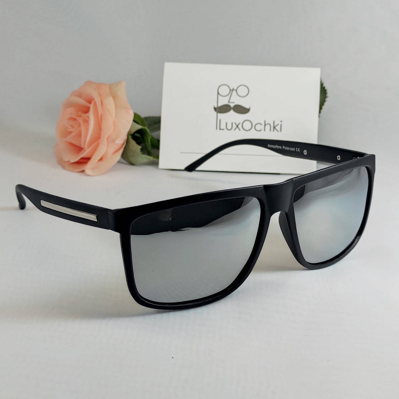 

Мужские поляризованные квадратные очки зеркальные