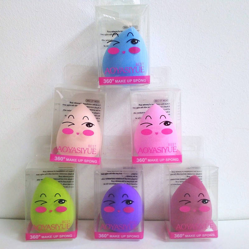 

Спонж для нанесения макияжа VIVA PUFF капля цветной спонж прорезиненный яйцеобразный