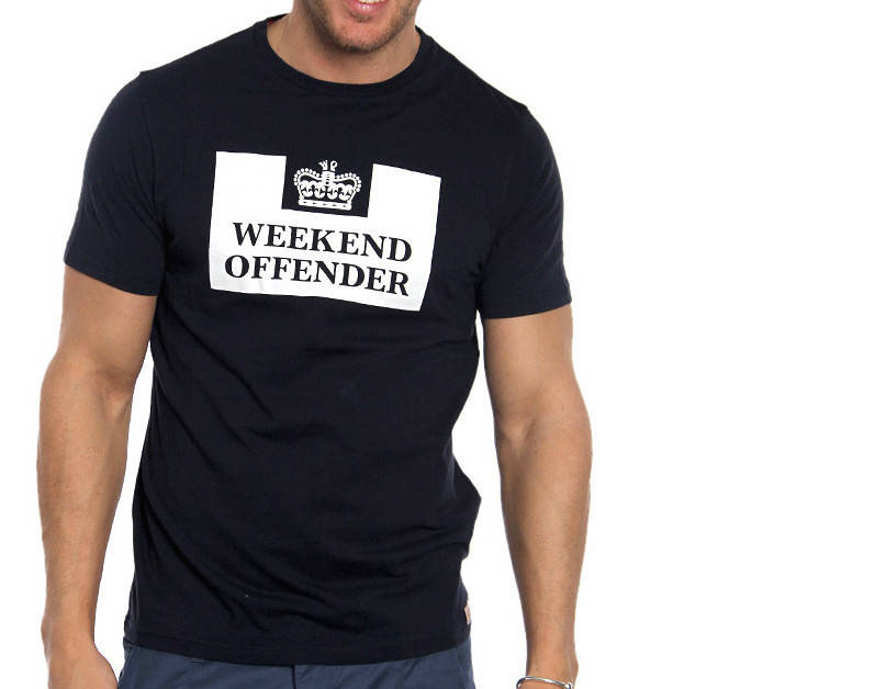 

Футболка Weekend offender черная мужская
