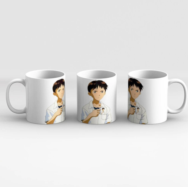 

Кружка с аниме «Evangelion Shinji Drinking Coffee» Чашка c аниме, Белый