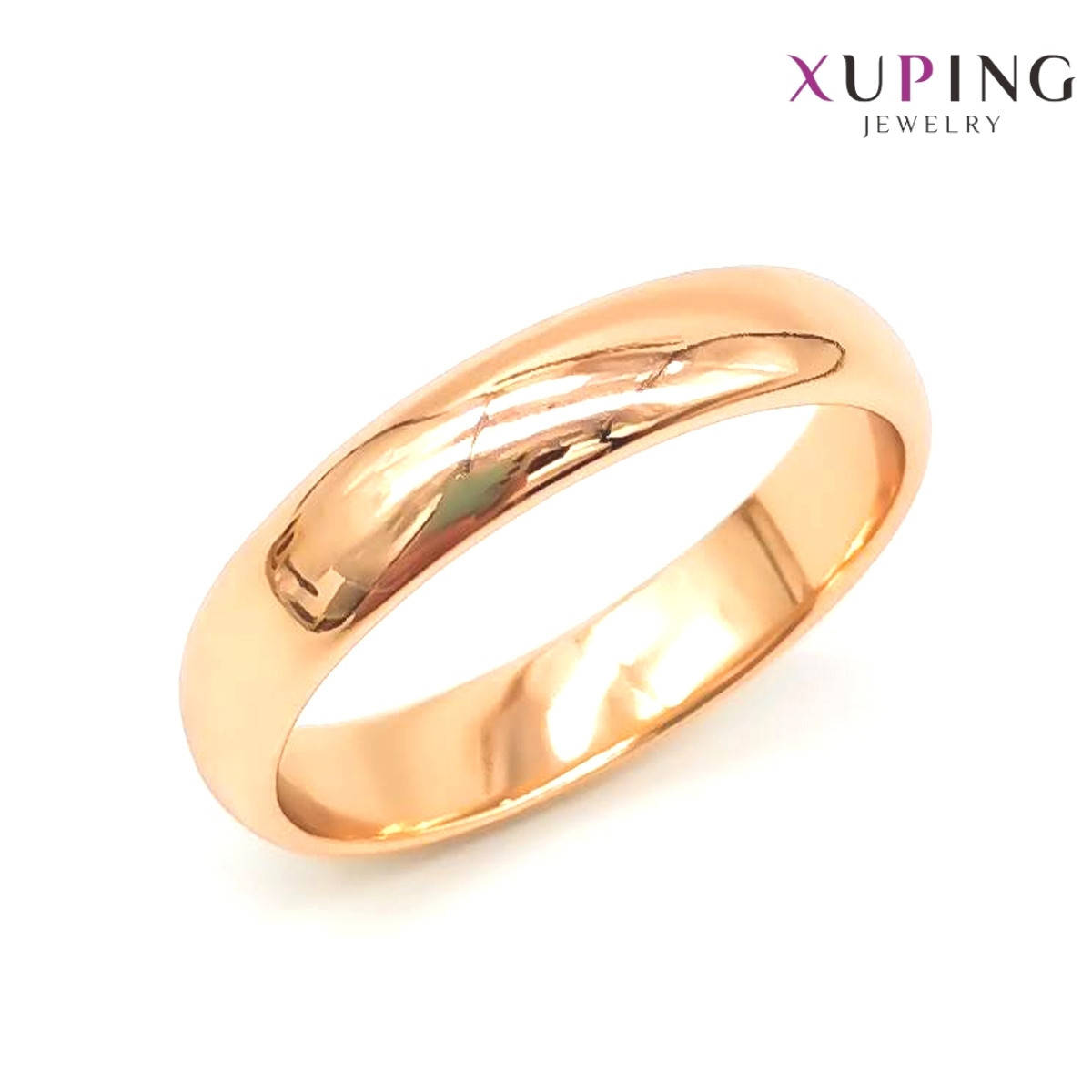 

Обручальное кольцо Xuping, ширина 4 мм, вес 3 г, позолота 18K, ХР01136 (19)