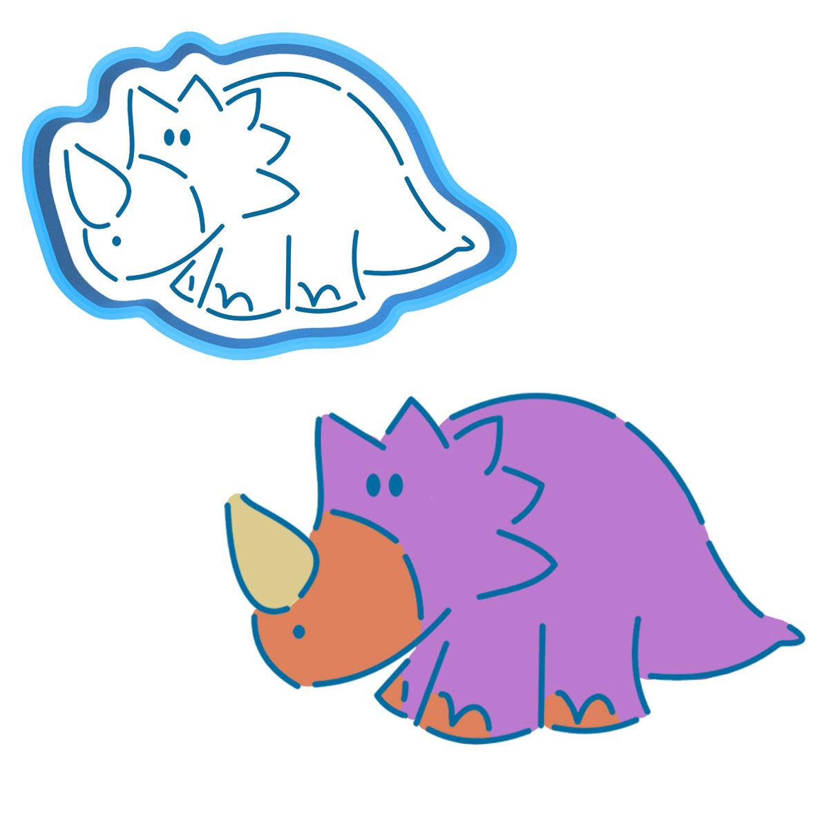 

Динозавр-3 вырубка с трафаретом 6,5*10 см (TR-2)