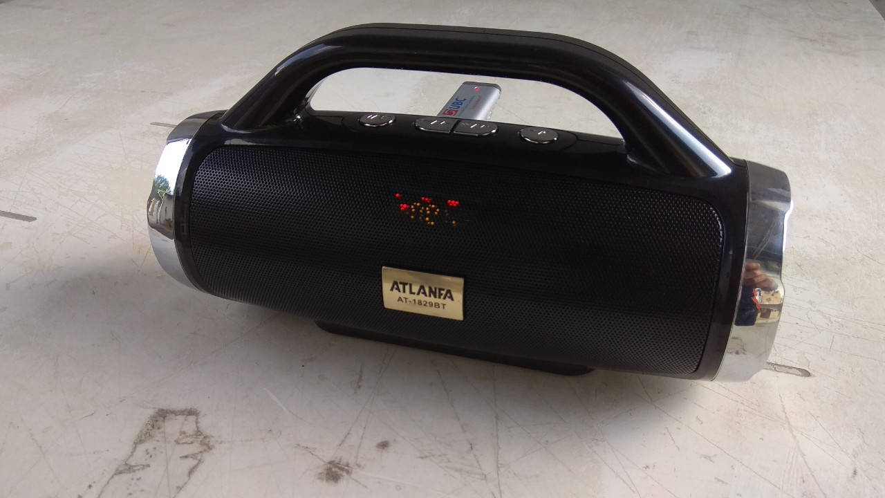 

Колонка портативная акустическая Atlanfa AT-1829ВТ, FM, 12W + USB и функцией Power Bank