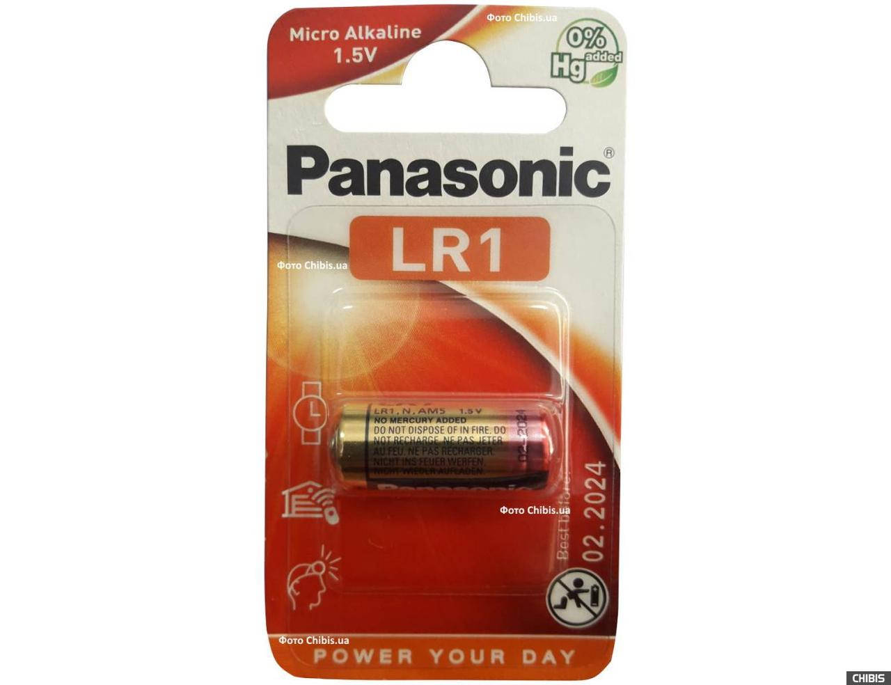 

Батарейка PANASONIC 1.5V LR1 / N / E90